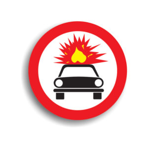 Accesul interzis autovehiculelor care transporta substante explozive sau usor inflamabile