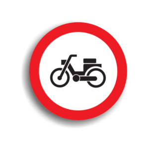 Accesul interzis mopedelor ciclometrelor 1