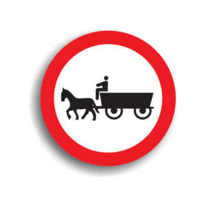 Accesul interzis vehiculelor cu tractiune animala 1