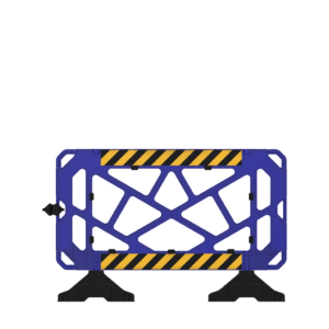 Bariera Modulara pentru Semnalizare Lucrari 150×100 cm Albastru