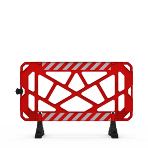 Bariera Modulara pentru Semnalizare Lucrari 150×100 cm Rosu